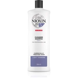 Nioxin System 5 Color Safe Cleanser Shampoo tisztító sampon a festett, ritkuló hajra 1000 ml kép