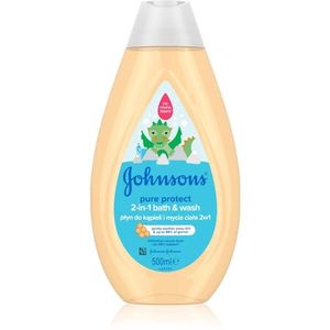 Johnson's® Wash and Bath tusoló- és fürdőgél gyermekeknek 2 az 1-ben 500 ml kép