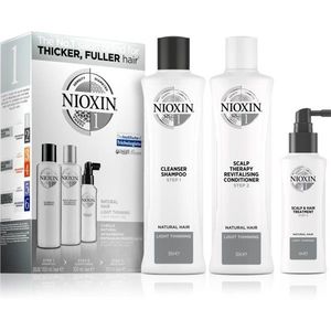 Nioxin System 1 Natural Hair Light Thinning ajándékszett a töredezett, károsult hajra kép