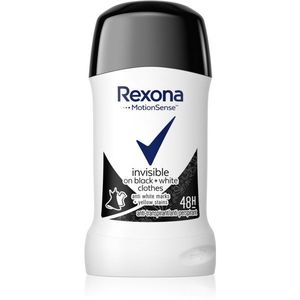 Rexona Invisible on Black + White Clothes Antiperspirant izzadásgátló stift 48h 40 ml kép