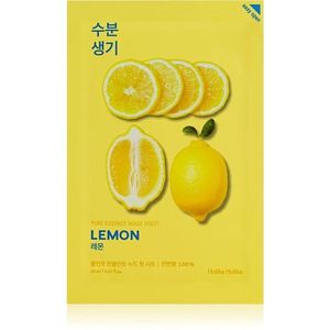 Holika Holika Pure Essence Lemon arcmaszk bőrpuhító és frissítő hatással C vitamin 20 ml kép