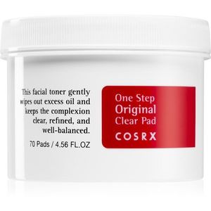 Cosrx One Step Original tisztító vattakorong a zsíros bőr redukálására 70 db kép