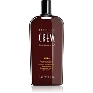 American Crew Hair & Body 3-IN-1 sampo, kondicionáló és tusfürdő 3 in 1 uraknak 1000 ml kép
