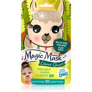 Eveline Cosmetics Magic Mask Lama Queen normalizáló mattító maszk 3D kép
