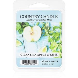 Country Candle Cilantro, Apple & Lime illatos viasz aromalámpába 64 g kép