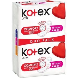Kotex Ultra Comfort Super egészségügyi betétek 12 db kép