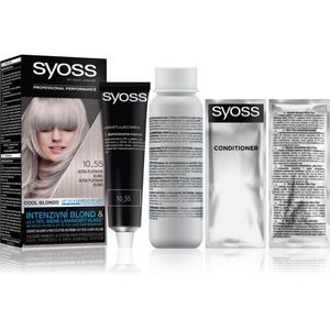 Syoss Cool Blonds tartós hajfesték árnyalat 10-55 Ultra platinum blond kép