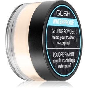 Gosh Waterproof Setting Powder fixáló púder vizálló hatással árnyalat 001 Transparent 7 g kép