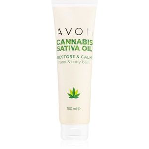 Avon Cannabis Sativa Oil Restore & Calm krém kézre és testre kender olajjal 150 ml kép