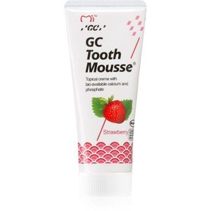 GC Tooth Mousse ásványfeltöltő védőkrém az érzékeny fogakra fluoridmentes íz Strawberry 35 ml kép