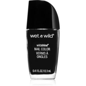 Wet n Wild Wild Shine jól fedő körömlakk árnyalat Black Creme 12.3 ml kép