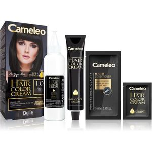 Delia Cosmetics Cameleo Omega tartós hajfesték árnyalat 1.0 Black kép