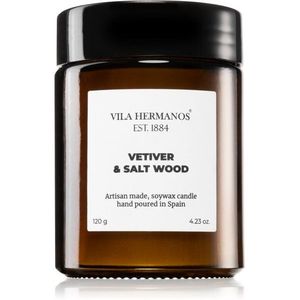 Vila Hermanos Apothecary Vetiver & Salt Wood illatgyertya 120 g kép