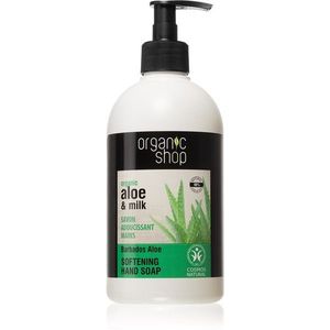 Organic Shop Organic Aloe & Milk Kézápoló folyékony szappan 500 ml kép