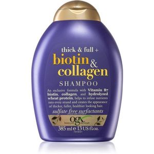 OGX Biotin & Collagen dúsító sampon a hajtérfogat növelésére 385 ml kép