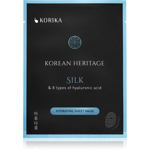KORIKA Korean Heritage Silk & 8 Types of Hyaluronic Acid Hydrating Sheet Mask hidratáló gézmaszk Silk Hydrating sheet mask kép