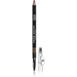 MUA Makeup Academy Brow Define tartós szemöldök ceruza kefével árnyalat Mid Brown 1, 2 g kép