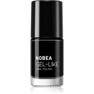 NOBEA Day-to-Day Gel-like Nail Polish körömlakk géles hatással árnyalat Black sapphire #N22 6 ml kép