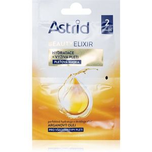 Astrid Beauty Elixir hidratáló és tápláló arcpakolás Argán olajjal 2x8 ml kép