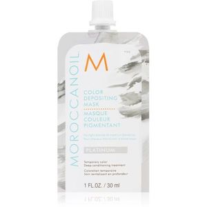 Moroccanoil Color Depositing gyengéd tápláló maszk tartós színes pigmentekkel Platinum 30 ml kép
