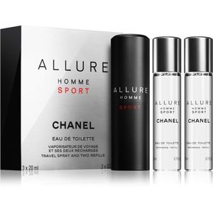 Chanel Allure Homme Sport Eau de Toilette uraknak 3 x 20 ml kép