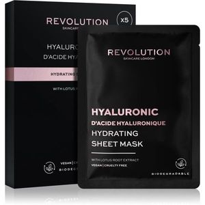 Revolution Skincare Hyaluronic Acid fátyolmaszk szett az intenzív hidratálásért 5 db kép