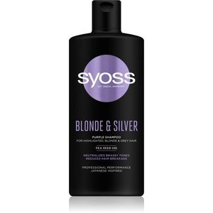 Syoss Blonde & Silver lila sampon szőke és ősz hajra 440 ml kép