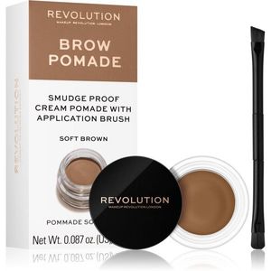 Makeup Revolution Brow Pomade szemöldök pomádé árnyalat Soft Brown 2.5 g kép