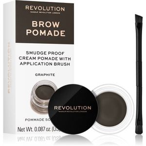 Makeup Revolution Brow Pomade szemöldök pomádé árnyalat Graphite 2.5 g kép