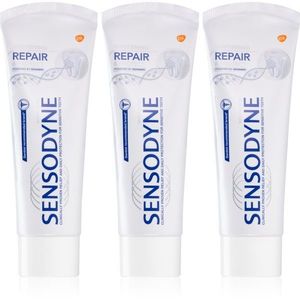 Sensodyne Repair & Protect Whitening fehérítő fogkrém érzékeny fogakra 3x75 ml kép