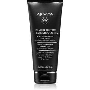Apivita Cleansing Black Detox Cleansing Gel tisztító gél faszénnel az arcra és a szemekre 50 ml kép