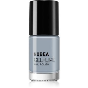 NOBEA Day-to-Day Gel-like Nail Polish körömlakk géles hatással árnyalat Cloudy grey #N10 6 ml kép