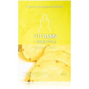 Holika Holika Ampoule Mask Sheet From Nature Vitamin C + Pineapple arcmaszk energizáló hatással 1 db kép