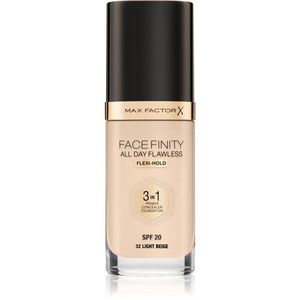 Max Factor Facefinity All Day Flawless hosszan tartó make-up SPF 20 árnyalat 32 Light Beige 30 ml kép