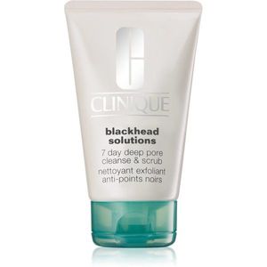 Clinique Blackhead Solutions 7 Day Deep Pore Cleanse & Scrub arctisztító peeling a mitesszerek ellen 125 ml kép