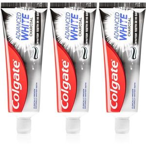 Colgate Advanced White fogfehérítő fogkrém faszénnel 3x75 ml kép