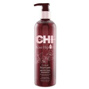 Védő Sampon Festett Hajra - CHI Farouk Rose Hip Oil Color Nurture Protecting Shampoo 340ml kép