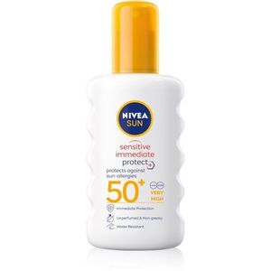 Nivea Sun Protect & Sensitive napvédő spray SPF 50+ 200 ml kép