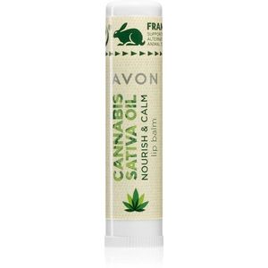 Avon Cannabis Sativa Oil Nourish & Calm ajakbalzsam kender olajjal 4, 5 g kép