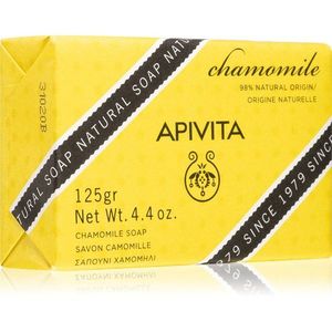 Apivita Natural Soap Chamomile tisztító kemény szappan 125 g kép