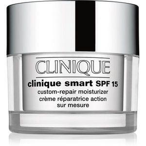 Clinique Clinique Smart™ SPF 15 Custom-Repair Moisturizer nappali ránctalanító krém a száraz és kombinált bőrre SPF 15 50 ml kép