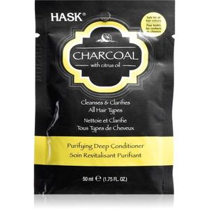 HASK Charcoal with Citrus Oil mélyen tápláló kondicionáló a fej bőrsejtjeinek megújítására 50 ml kép