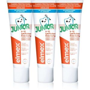 Elmex Junior 6-12 Years fogkrém gyermekeknek 3x75 ml kép