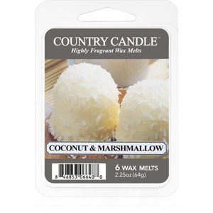 Country Candle Coconut & Marshmallow illatos viasz aromalámpába 64 g kép