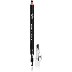 MUA Makeup Academy Brow Define tartós szemöldök ceruza kefével árnyalat Black 1, 2 g kép