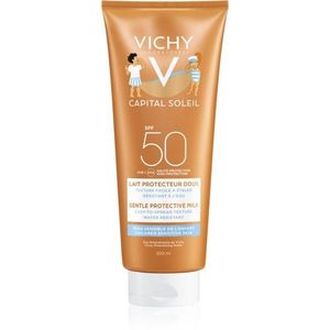 Vichy Capital Soleil Gentle Milk védő tej gyermekeknek arcra és testre SPF 50 300 ml kép