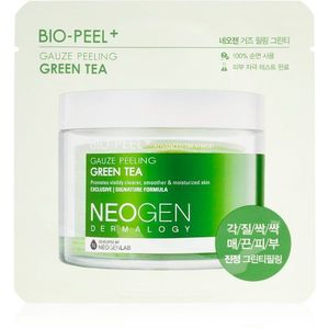 Neogen Dermalogy Bio-Peel+ Gauze Peeling Green Tea arctisztító peeling párnácskát élénk és hidratált bőr 1 db kép