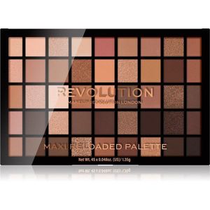 Makeup Revolution Maxi Reloaded Palette púderes szemhéjfesték paletta árnyalat Ultimate Nudes 45x1.35 g kép