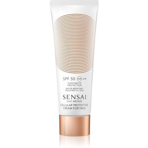 Sensai Silky Bronze Cellular Protective Cream for Face SPF 50 ránctalanító napozókrém SPF 50 50 ml kép