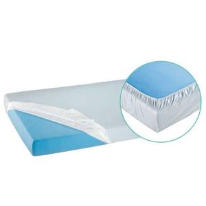 PVC matracvédő lepedő kőrgumival 200x100 cm, fehér kép